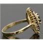 VINTAGE 18K SOLID YELLOW GOLD & 2.04CT RED GARNET GEMSTONE ESTATE COCKTAIL RING