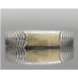 UNIQUE SOLID 14K YELLOW & WHITE GOLD MENS WEDDING BAND RING SZ 12.5 ~ 3 GRAMS