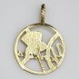 14K SOLID YELLOW GOLD NEW YORK YANKEES BASEBALL TEAM CHARM / PENDANT ~ FREE S&H