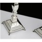 STUNNING SOLID 925 STERLING SILVER PAIR SHABBAT CANDLESTICKS 12" TALL ~BRAND NEW