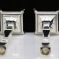 STUNNING SOLID 925 STERLING SILVER PAIR SHABBAT CANDLESTICKS 12" TALL ~BRAND NEW