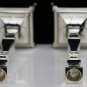 STUNNING SOLID 925 STERLING SILVER PAIR SHABBAT CANDLESTICKS 12" TALL ~BRAND NEW