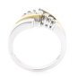 BEAUTIFUL 14K TWO TONE GOLD & MARQUISE DIAMOND FASHION RING BAND~ FREE S&H