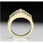 ESTATE 14K SOLID YELLOW GOLD & 1CT PRINCESS CUT DIAMOND STEP RING BAND ~ PRETTY!