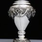 NEW 925 STERLING SILVER INTRICATE REPOUSSE FLORAL MOTIF FLOWER VASE ~MAGNIFICENT