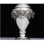 NEW 925 STERLING SILVER INTRICATE REPOUSSE FLORAL MOTIF FLOWER VASE ~MAGNIFICENT