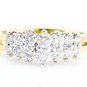 STUNNING ~ 18K YELLOW GOLD 1.15 CARAT ROUND DIAMOND FASHION RING ~ E/VS1