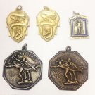 LOT 5 VINTAGE & RARE 1930's CHAMPIONSHIP TRACK & FIELD GOLD SILVER BRONZE MEDALS