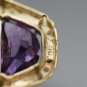 STUNNING 14K YELLOW GOLD DIAMOND AQUAMARINE AMETHYST PENDANT NECKLACE ENHANCER