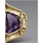 STUNNING 14K YELLOW GOLD DIAMOND AQUAMARINE AMETHYST PENDANT NECKLACE ENHANCER