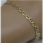 10K SOLID YELLOW GOLD 4.5MM ITALIAN ANCHOR MARINER LINK CHAIN BRACELET 7.25" 3GR