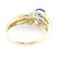 STUNNING 14K SOLID YELLOW GOLD 1 CARAT PEAR SHAPED TANZANITE RING ~ SIZE 8