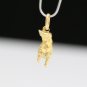 SOLID ITALIAN 18K YELLOW GOLD ROCK & ROLL / ROCK ON HAND SIGN 3D PENDANT / CHARM