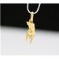 SOLID ITALIAN 18K YELLOW GOLD ROCK & ROLL / ROCK ON HAND SIGN 3D PENDANT / CHARM