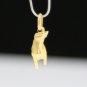 SOLID ITALIAN 18K YELLOW GOLD ROCK & ROLL / ROCK ON HAND SIGN 3D PENDANT / CHARM