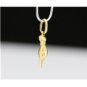 SOLID ITALIAN 18K YELLOW GOLD ROCK & ROLL / ROCK ON HAND SIGN 3D PENDANT / CHARM