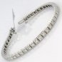 GORGEOUS 14K WHITE GOLD & 4.87 TCW DIAMOND BOX TENNIS BRACELET ~ BRAND NEW ~