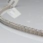 GORGEOUS 14K WHITE GOLD & 4.87 TCW DIAMOND BOX TENNIS BRACELET ~ BRAND NEW ~