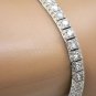 GORGEOUS 14K WHITE GOLD & 4.87 TCW DIAMOND BOX TENNIS BRACELET ~ BRAND NEW ~
