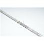 GORGEOUS 14K WHITE GOLD & 4.87 TCW DIAMOND BOX TENNIS BRACELET ~ BRAND NEW ~