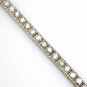 GORGEOUS 14K WHITE GOLD & 4.87 TCW DIAMOND BOX TENNIS BRACELET ~ BRAND NEW ~