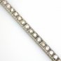 GORGEOUS 14K WHITE GOLD & 4.87 TCW DIAMOND BOX TENNIS BRACELET ~ BRAND NEW ~
