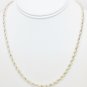HEAVY STERLING SILVER ROPE CHAIN NECKLACE 20" - MAGNETIC CLOSURE - FREE S&H