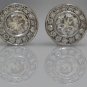 18K WHITE GOLD 1.09CT ROUND DIAMOND HALO STUD EARRINGS & MECAN ALPHA BACKS ~ NEW