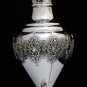 MAGNIFICENT 925 STERLING SILVER INTRICATE REPOUSSE FLORAL MOTIF FLOWER VASE ~NEW