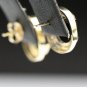 PRETTY 14K SOLID YELLOW GOLD 3.02 TCW BLACK ONYX & DIAMOND ESTATE STUD EARRINGS