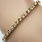 ELEGANT 14K SOLID YELLOW GOLD & .53 TCW DIAMOND BOX TENNIS BRACELET ~ FREE S&H