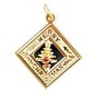 14K SOLID YELLOW GOLD MERRY CHRISTMAS CHARM / PENDANT ~ MINT COND'! ~ FREE S&H