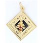 14K SOLID YELLOW GOLD MERRY CHRISTMAS CHARM / PENDANT ~ MINT COND'! ~ FREE S&H