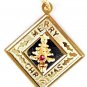 14K SOLID YELLOW GOLD MERRY CHRISTMAS CHARM / PENDANT ~ MINT COND'! ~ FREE S&H