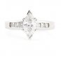 14K WHITE GOLD MARQUISE CUT DIAMOND ENGAGEMENT RING 1.14 TCW ~ F/SI2 ~ FREE S&H