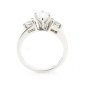 BEAUTIFUL PLATINUM 1.45 TCW PEAR SHAPED DIAMOND ENGAGEMENT RING ~H/SI1~ FREE S&H