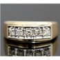 WIDE SOLID 14K YELLOW GOLD .50TW DIAMOND MENS WEDDING BAND RING SZ 12.5 ~ 5.5GR
