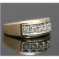 WIDE SOLID 14K YELLOW GOLD .50TW DIAMOND MENS WEDDING BAND RING SZ 12.5 ~ 5.5GR