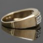 WIDE SOLID 14K YELLOW GOLD .50TW DIAMOND MENS WEDDING BAND RING SZ 12.5 ~ 5.5GR