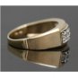 WIDE SOLID 14K YELLOW GOLD .50TW DIAMOND MENS WEDDING BAND RING SZ 12.5 ~ 5.5GR