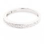 14K WHITE GOLD ROUND DIAMOND ANNIVERSARY BAND RING .25 CARAT -G/SI ~ FREE S&H