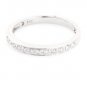 14K WHITE GOLD ROUND DIAMOND ANNIVERSARY BAND RING .25 CARAT -G/SI ~ FREE S&H