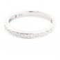 14K WHITE GOLD ROUND DIAMOND ANNIVERSARY BAND RING .25 CARAT -G/SI ~ FREE S&H