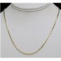 14K SOLID YELLOW GOLD BOX LINK ITALIAN CHAIN NECKLACE 1.5MM 18"+ 3.2GR ~FREE S&H