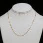 14K SOLID YELLOW GOLD BOX LINK ITALIAN CHAIN NECKLACE 1.5MM 18"+ 3.2GR ~FREE S&H