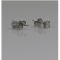 14K WHITE GOLD .60CT ROUND BRILLIANT SOLITAIRE DIAMOND STUD EARRINGS - STUNNING!