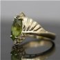 STUNNING 14K YELLOW GOLD 12x6MM MARQUISE PERIDOT & DIAMOND COCKTAIL RING ~2.08TW