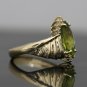 STUNNING 14K YELLOW GOLD 12x6MM MARQUISE PERIDOT & DIAMOND COCKTAIL RING ~2.08TW