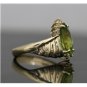 STUNNING 14K YELLOW GOLD 12x6MM MARQUISE PERIDOT & DIAMOND COCKTAIL RING ~2.08TW