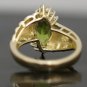 STUNNING 14K YELLOW GOLD 12x6MM MARQUISE PERIDOT & DIAMOND COCKTAIL RING ~2.08TW